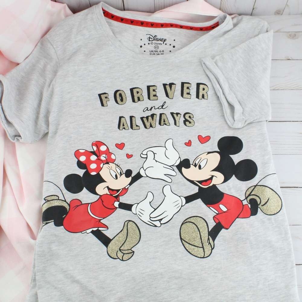 Minnie & Mickey "Forever and Always" PJ Set (0055) - Picture 2 of 5